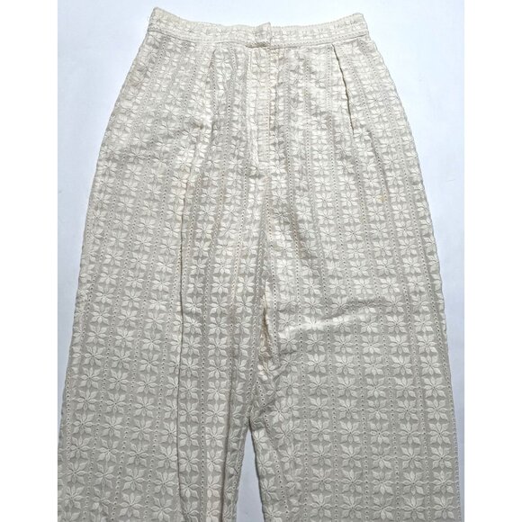 Zimmermann Zephyr Broderie Pants in Ivory - Picture 3 of 5